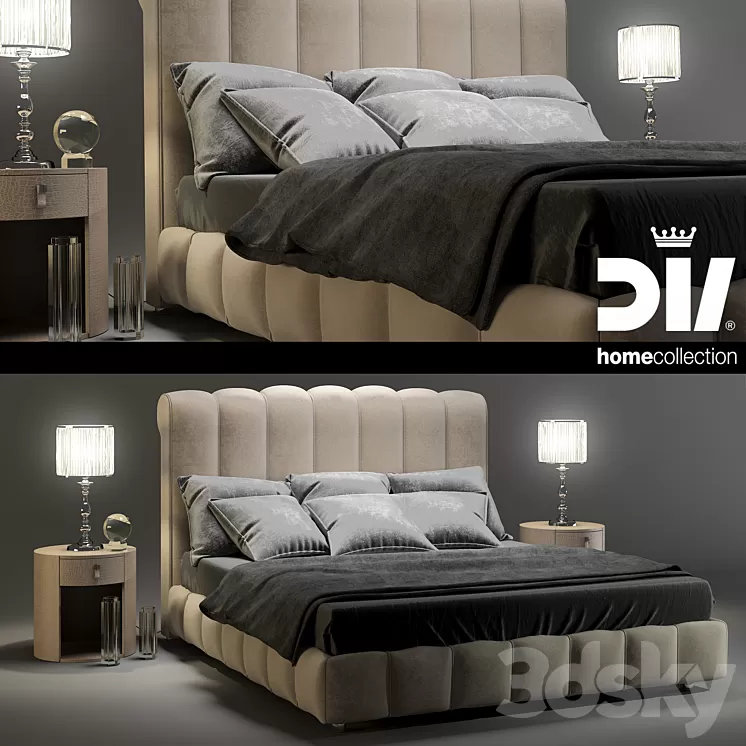 DV HOME collection bed BYRON letto 3D Model DV HOME collection bed BYRON letto 3D Model