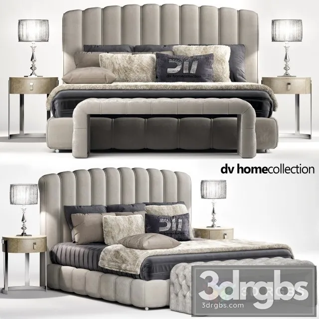 DV Home Collection Byron Bed 3D Model Download