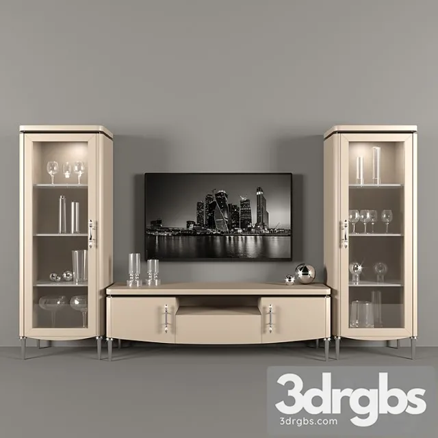 Dv home collection. tv unit – display case 3D Model Download