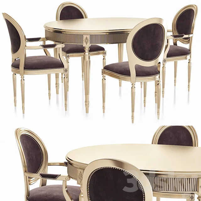 DV HOME COLLECTION VANITY tavolo 3D Model