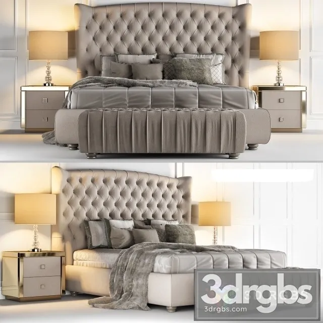 DV Home Collection Vogue Bed 3D Model Download