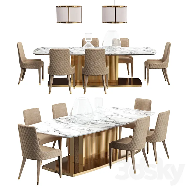 DV Home TABLE Set 3DModel
