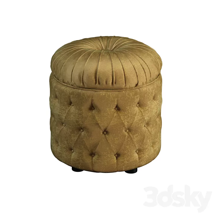 DV home VELVET DOT pouf capitonnee 3D Model DV home VELVET DOT pouf capitonnee 3D Model