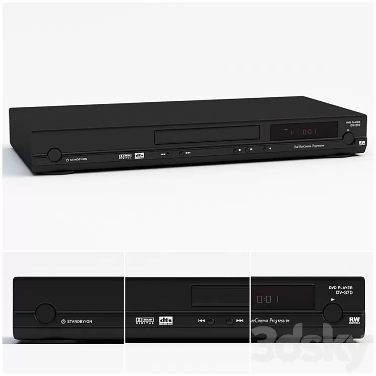 DVD-Player Pioneer DV-370 3D Model