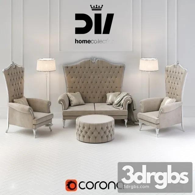 Dvkresla Sofa 3D Model Download Dvkresla Sofa 3D Model Download