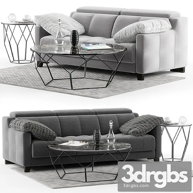 Dvn star gino sofa set 2 3D Model Download Dvn star gino sofa set 2 3D Model Download