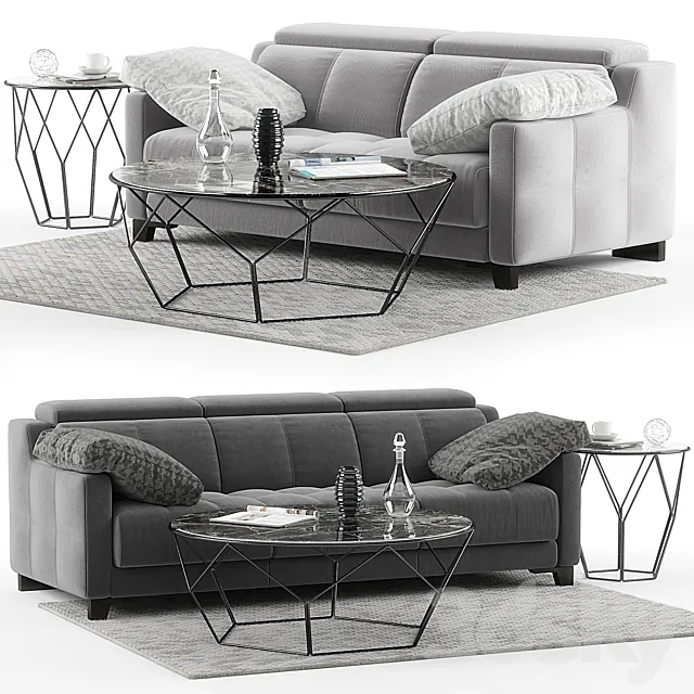 DVN Star Gino sofa set 3DModel DVN Star Gino sofa set 3DModel