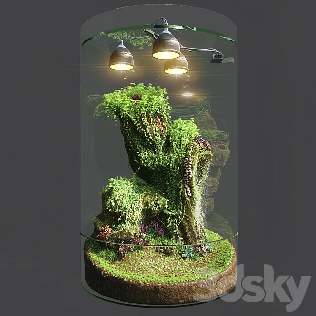 Dwarf Florarium 3DModel Dwarf Florarium 3DModel