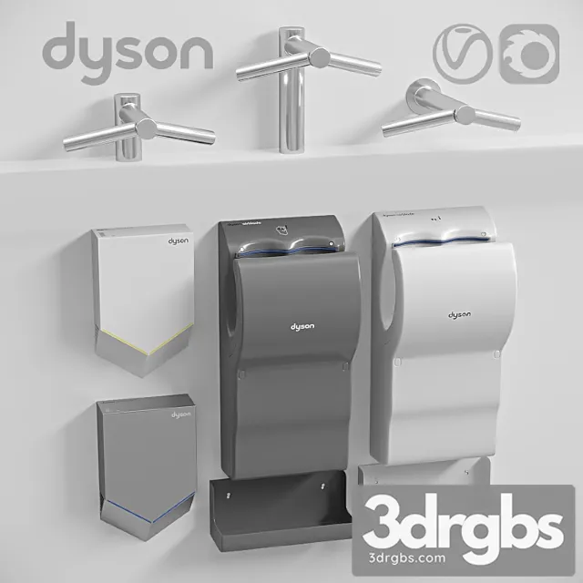 Dyson Airblade Hand Dryers 3D Model Download