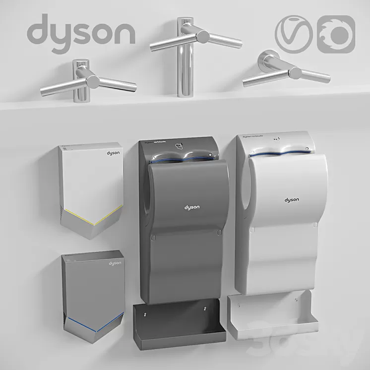 Dyson Airblade Hand dryers 3D Model
