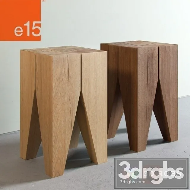 E15 ST04 Back Tooth Stool 3D Model Download