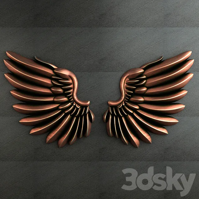 Eagel Wing Relief 001 3DModel Eagel Wing Relief 001 3DModel