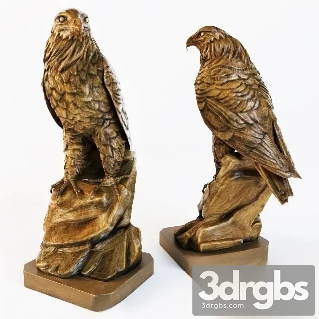 Eagle Sculpture 2 3D Model Download
