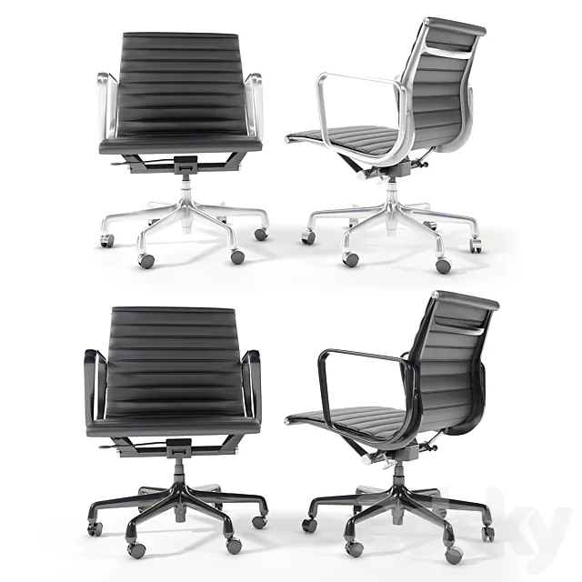 Eames Aluminum Group Management Chair 3D Model