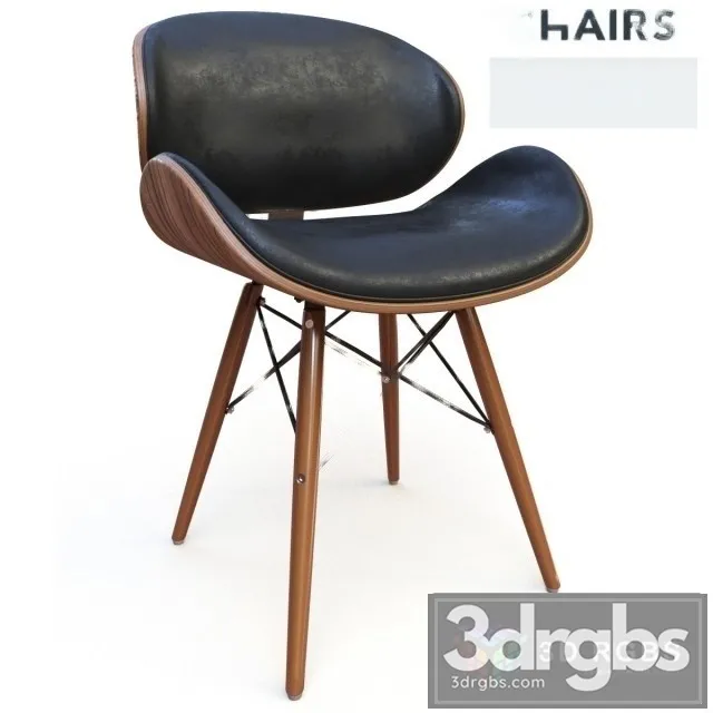 Eames DSW Eiffel Retro Chair 3D Model Download