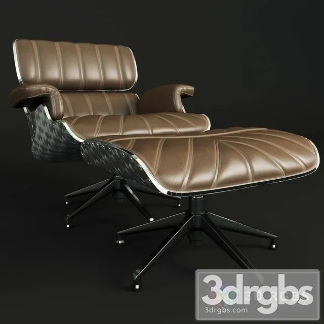 Eames Iron Brown Armchair 3D Model Download Eames Iron Brown Armchair 3D Model Download