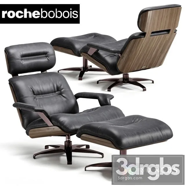 Eames Lounge Rochebobois 3D Model Download Eames Lounge Rochebobois 3D Model Download