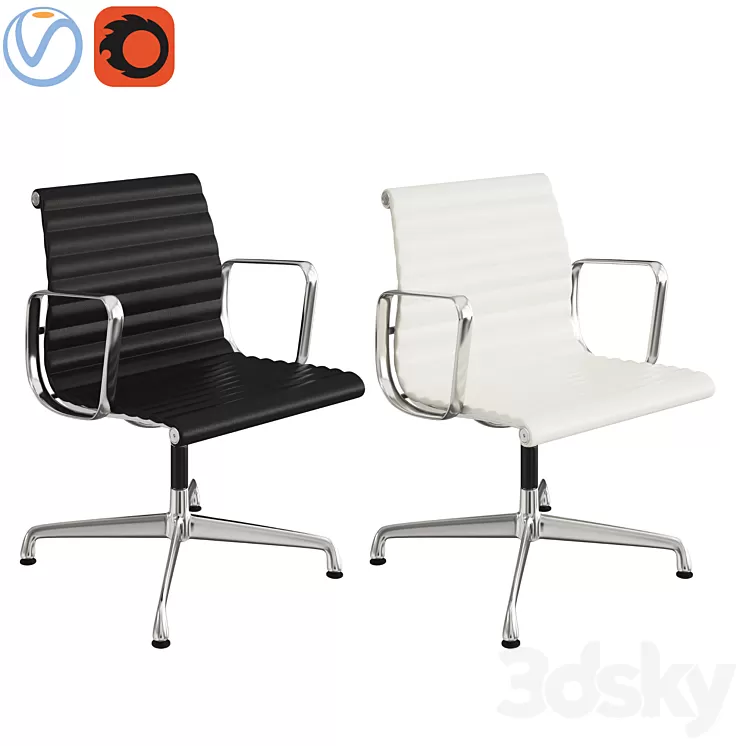 Eames management chair glides 3D Model Eames management chair glides 3D Model