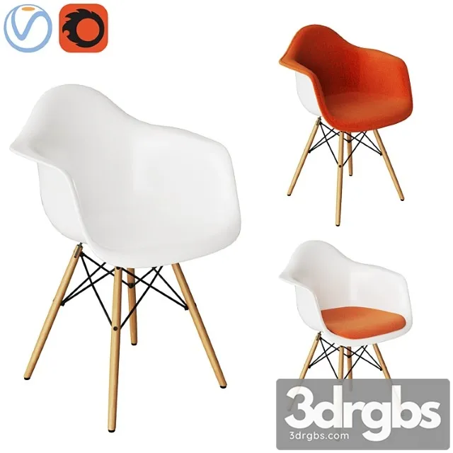 Eames Plastic Armchair 3D Model Download Eames Plastic Armchair 3D Model Download