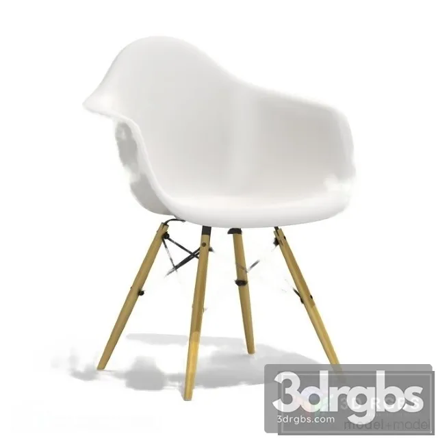 Eames Plastic Armchair DAW 02 3D Model Download