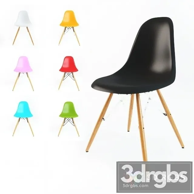 Eames Plastic Side Chair 3D Model Download Eames Plastic Side Chair 3D Model Download