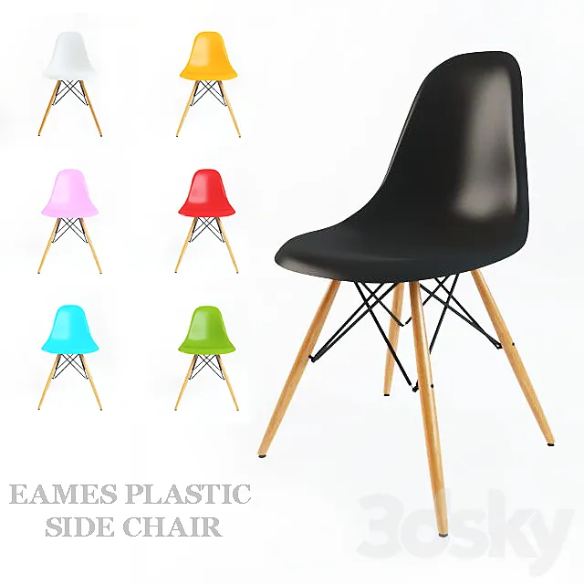 Eames Plastic Side Chair 3DModel