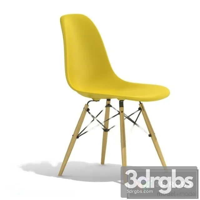 Eames Plastic Side Chair Dsw Chair Vitra Yellow 3D Model Download Eames Plastic Side Chair Dsw Chair Vitra Yellow 3D Model Download
