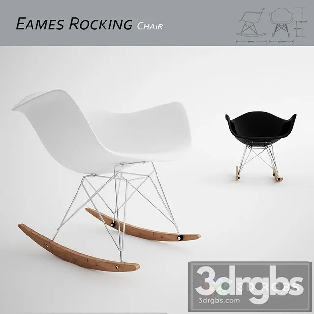 Eames Rocking Chair 3D Model Download Eames Rocking Chair 3D Model Download