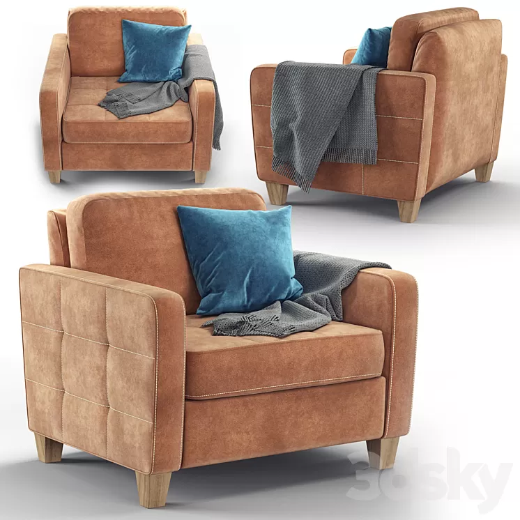 Earl armchair 3D Model
