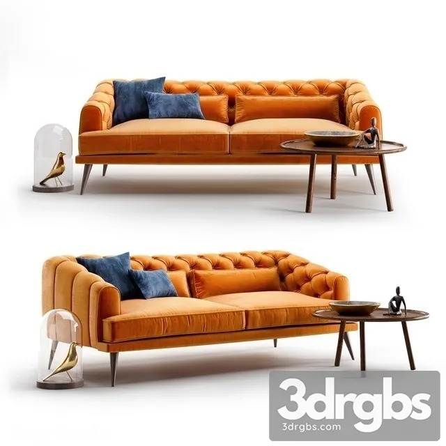 Earl Grey Sofa Set 3D Model Download Earl Grey Sofa Set 3D Model Download