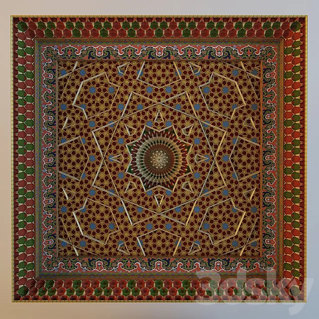 East Ceiling 3D Model East Ceiling 3D Model