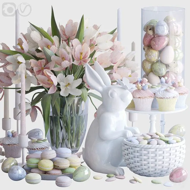 Easter set 3D Model Easter set 3D Model