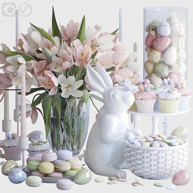 Easter set 3D Model