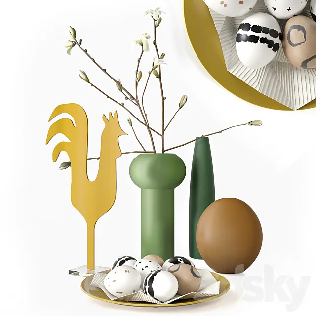 Easter set 3DModel