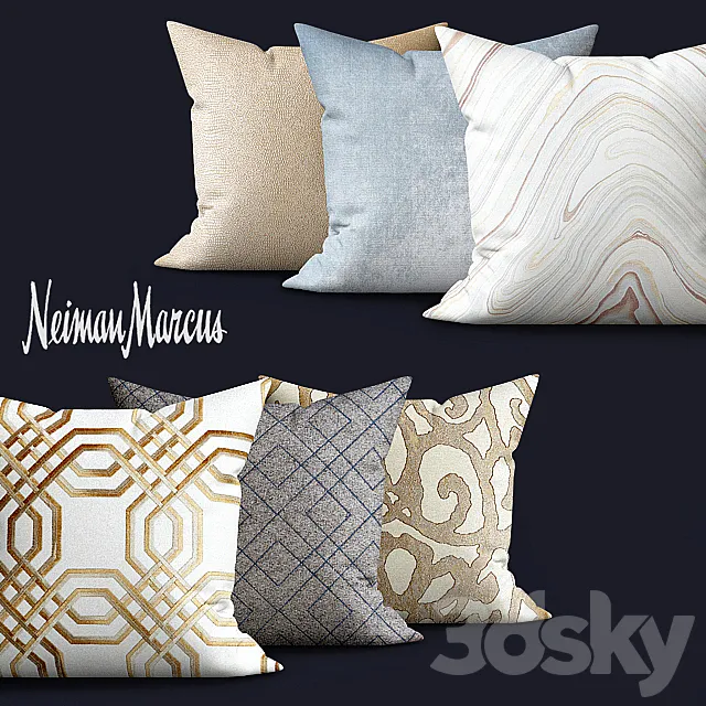 Eastern Accents Moira Mineral Pillow 3D Model Eastern Accents Moira Mineral Pillow 3D Model