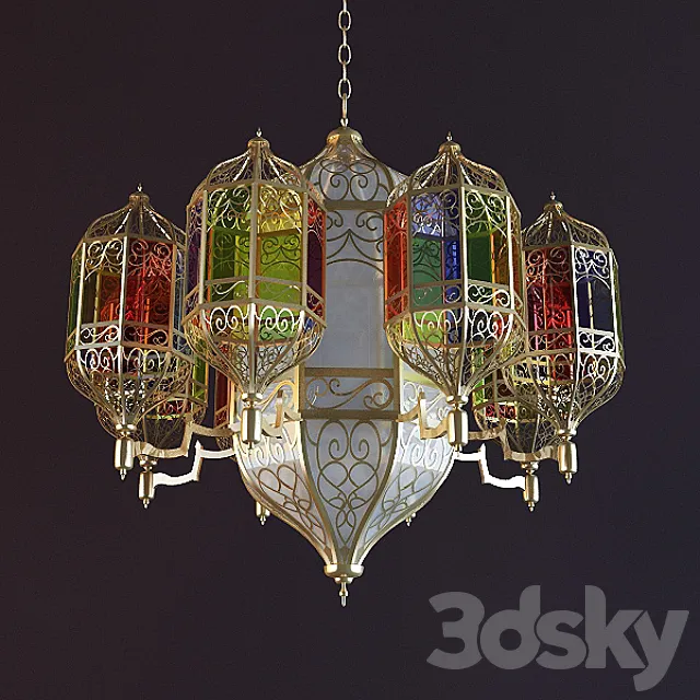 Eastern chandelier 3D Model Eastern chandelier 3D Model