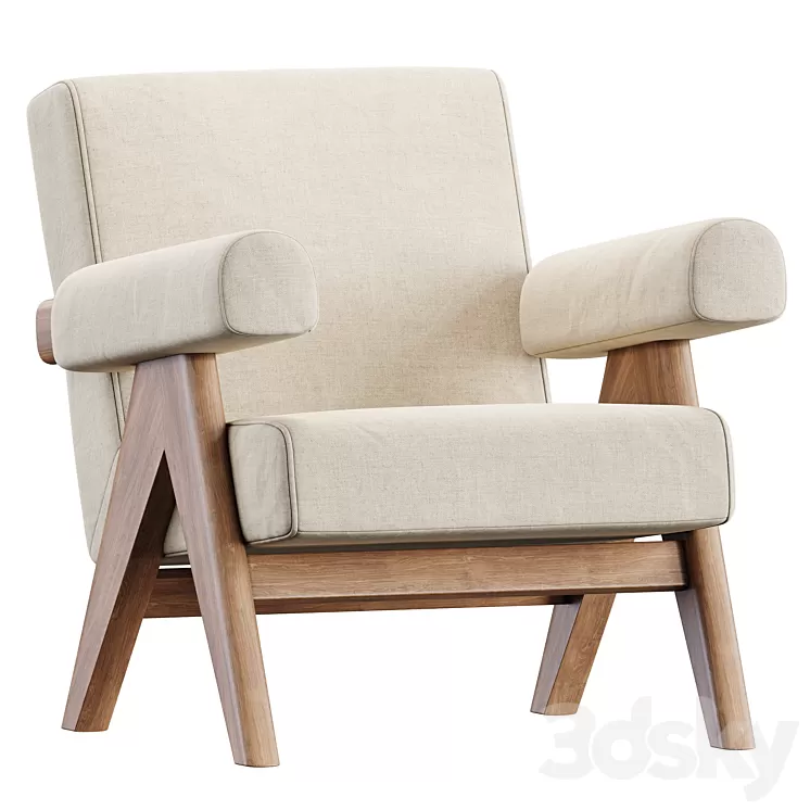 Easy Armchair by Phantomhands 3D Model Easy Armchair by Phantomhands 3D Model