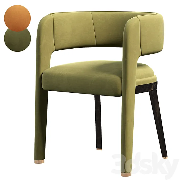 Easy chair By Turri 3D Model Easy chair By Turri 3D Model