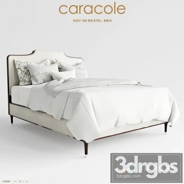 Easy On The Eyes Queen Tra Que Bed 023 3D Model Download