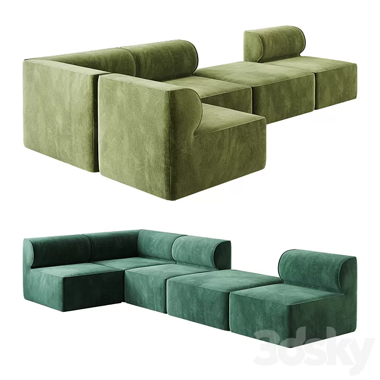 Eave Modular Sofa option 04 3D Model