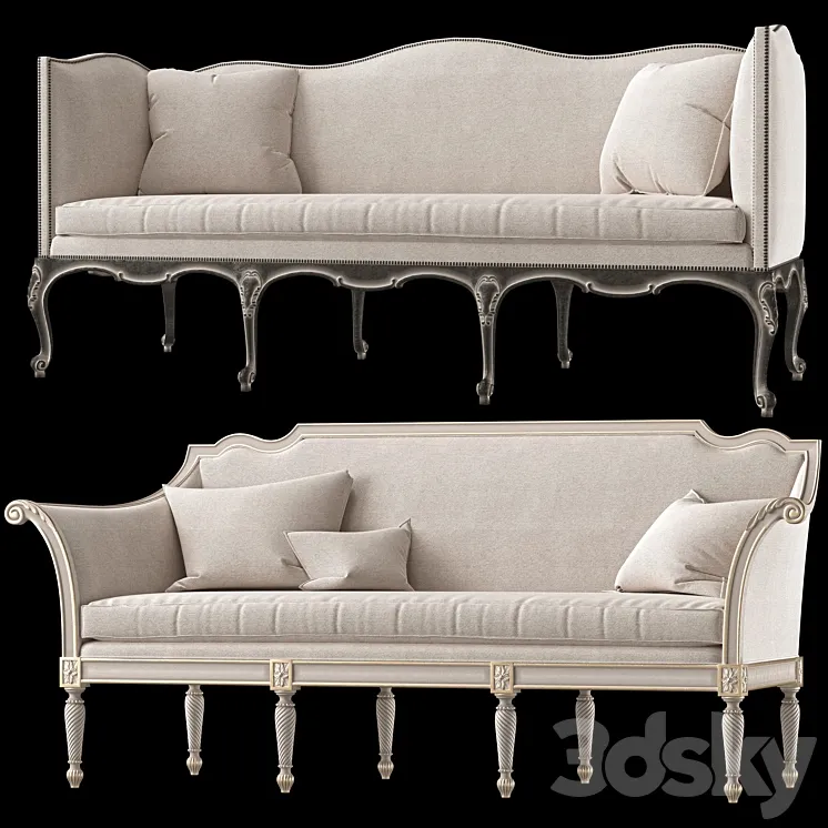 ebanista bergamo and marquess sofa 3D Model Free Download