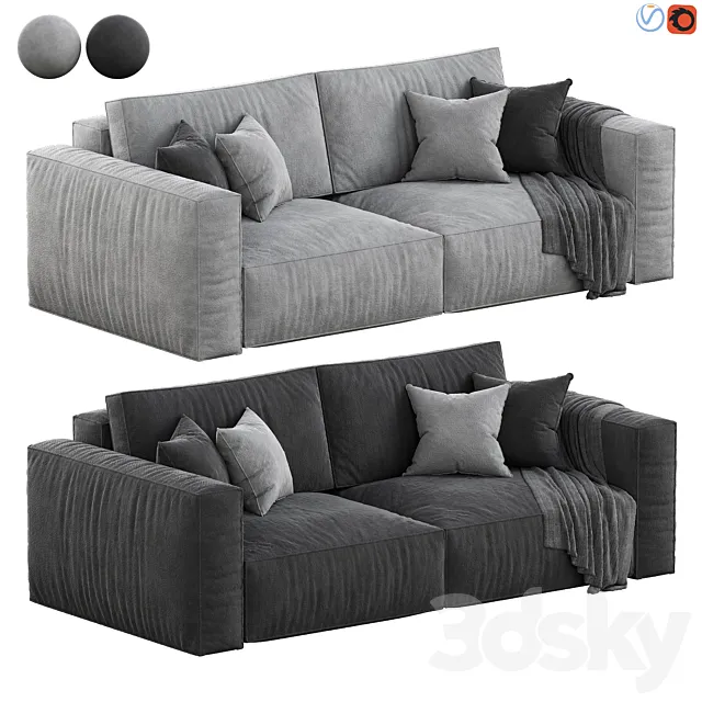 Ebi Sofa by Divan ru 3D Model Ebi Sofa by Divan ru 3D Model