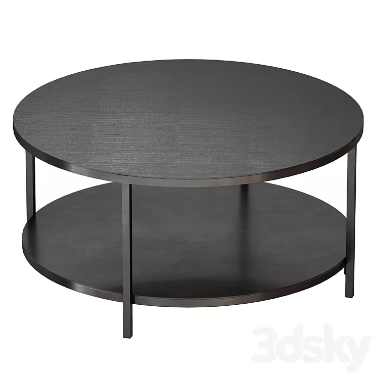 Echelon Round Coffee Table (Crate and Barrel) 3D Model Echelon Round Coffee Table (Crate and Barrel) 3D Model