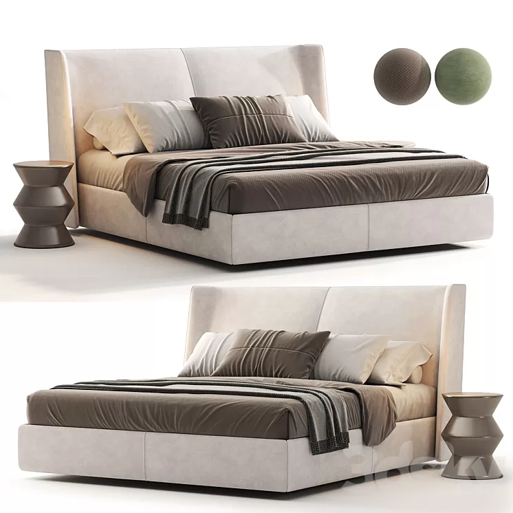 Echo Bed By Domkapa 3D Model Free Download