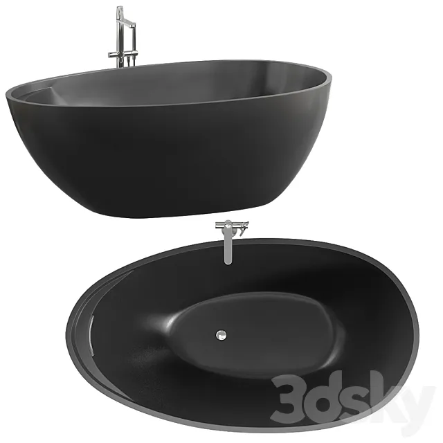 Eclipse Small bathtub in Cristalplant – Antonio Lupi 3D Model