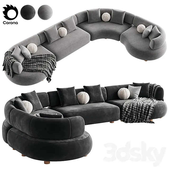 Eclipse Sofa 3D Model