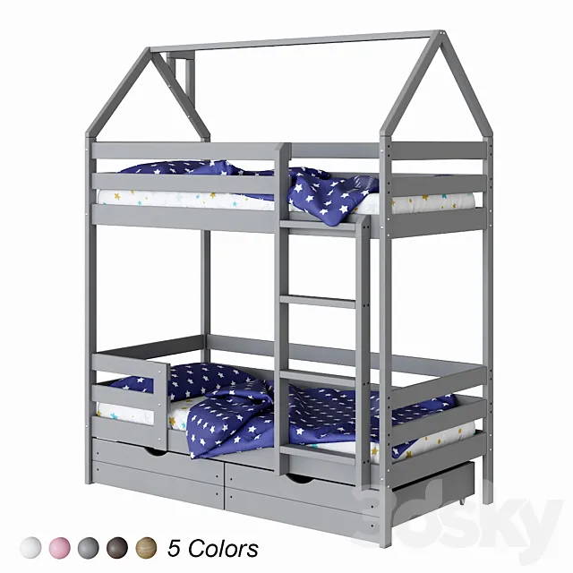 ECO children’s bunk bed 3D Model ECO children’s bunk bed 3D Model