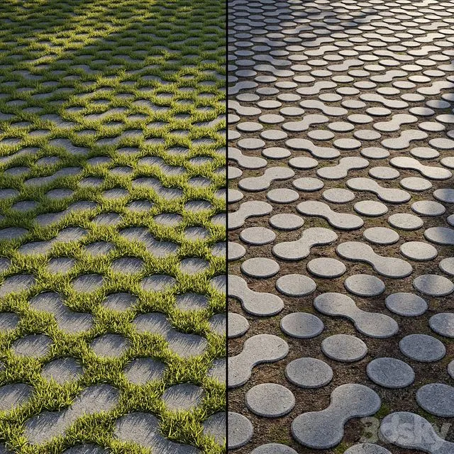 Eco-paving Type 1 Pattern 2 3D Model Eco-paving Type 1 Pattern 2 3D Model