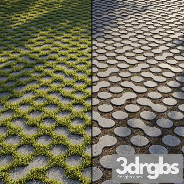 Eco Paving Type 1 Pattern 2 3D Model Download