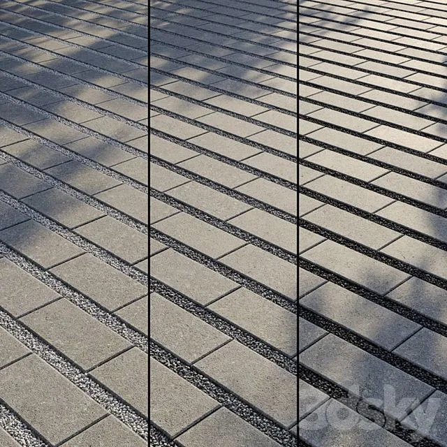Eco paving Type 2 Set 5 3D Model Eco paving Type 2 Set 5 3D Model